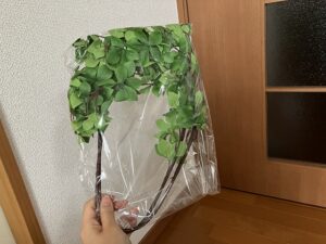 買ったばかりのフェイクグリーン